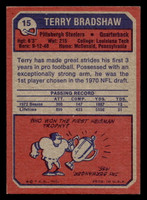 1973 Topps #15 Terry Bradshaw Excellent+  ID: 429192