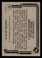 1980 Fleer Team Action #64 Super Bowl VIII Near Mint Football  ID: 429338