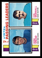 1973 Topps #2 Norm Snead/Earl Morrall 1972 Passing Leaders Near Mint  ID: 429345