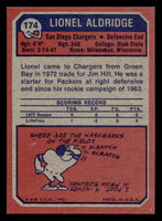 1973 Topps #174 Lionel Aldridge Near Mint+ 