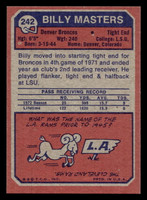 1973 Topps #242 Billy Masters Near Mint+ 