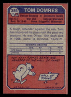 1973 Topps #386 Tom Domres Near Mint  ID: 429686