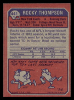 1973 Topps #441 Rocky Thompson Near Mint+ 