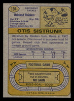 1974 Topps #194 Otis Sistrunk Ex-Mint RC Rookie 