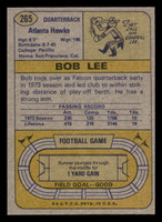 1974 Topps #265 Bob Lee UER Near Mint  ID: 430046