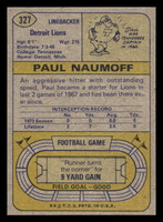 1974 Topps #327 Paul Naumoff Near Mint+  ID: 430104