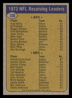 1974 Topps #330 Fred Willis/Harold Carmichael 1973 Receiving Leaders Near Mint+  ID: 430105