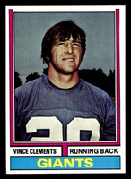 1974 Topps #342 Vince Clements Ex-Mint RC Rookie 