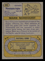 1974 Topps #492 Mark Nordquist Near Mint  ID: 430255