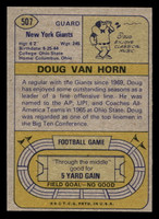 1974 Topps #507 Doug Van Horn Near Mint+  ID: 430268