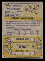 1974 Topps #519 Leroy Mitchell Near Mint  ID: 430277