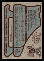 1979-80 Topps #79 Wayne Cashman Near Mint+  ID: 430361
