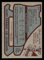 1979-80 Topps #117 Curt Fraser Near Mint RC Rookie  ID: 430399