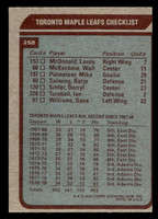 1979-80 Topps #258 Maple Leafs TC Near Mint+ 
