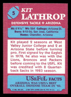 1984 Topps USFL #5 Kit Lathrop NM-Mint  ID: 430943