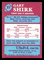 1984 Topps USFL #57 Gary Shirk NM-Mint  ID: 430993