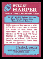 1984 Topps USFL #70 Willie Harper NM-Mint  ID: 431006