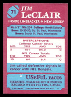 1984 Topps USFL #71 Jim Leclair NM-Mint  ID: 431007
