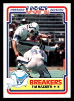 1984 Topps USFL #78 Tim Mazzetti NM-Mint  ID: 431013