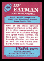 1984 Topps USFL #99 Irv Eatman NM-Mint RC Rookie  ID: 431034