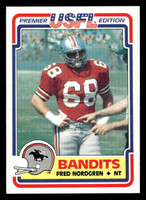 1984 Topps USFL #122 Fred Nordgren NM-Mint  ID: 431057