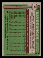 1976 Topps #49 Dave Duncan Near Mint  ID: 431116