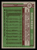 1976 Topps #58 Ron Reed Near Mint 