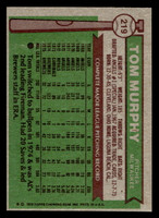 1976 Topps #219 Tom Murphy Near Mint+  ID: 431286