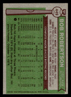 1976 Topps #449 Bob Robertson Ex-Mint 