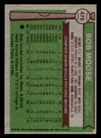 1976 Topps #476 Bob Moose Near Mint  ID: 431543
