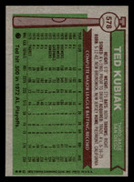 1976 Topps #578 Ted Kubiak Near Mint  ID: 431645