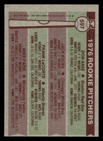 1976 Topps #597 Don Aase/Jack Kucek/Frank LaCorte/Mike Pazik Rookie Pitchers Near Mint RC Rookie 