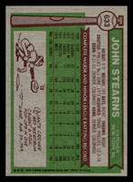 1976 Topps #633 John Stearns Near Mint RC Rookie  ID: 431700