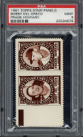 1961 Topps Stamp Panels Del Greco/Frank Howard PSA 9 Mint