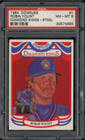 1984 Donruss #1 Robin Yount PSA 8 NM-Mint Brewers Diamong Kings