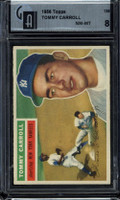 1956 Topps #139 Tommy Carroll GAI 8 NM-Mint Yankees Gray Back