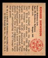 1950 Bowman #40 Dick Barwegan Ex-Mint RC Rookie  ID: 436040