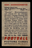 1951 Bowman #63 Bob Hoernschemeyer Very Good  ID: 436230