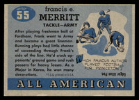 1955 Topps All American #55 Frank Merritt Excellent+ SP 