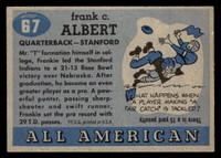 1955 Topps All American #67 Frankie Albert Ex-Mint  ID: 436333