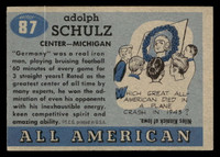 1955 Topps All American #87 Germany Schulz VG-EX SP miscut 
