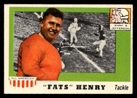 1955 Topps All American #100 Fats Henry Very Good RC Rookie SP  ID: 436352