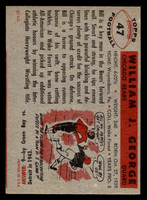 1956 Topps #47 Bill George Excellent RC Rookie miscut 