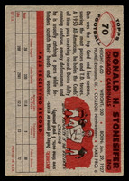 1956 Topps #70 Don Stonesifer Excellent SP 