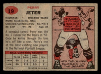1957 Topps #19 Perry Jeter Very Good RC Rookie  ID: 436421