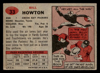 1957 Topps #33 Bill Howton Excellent 