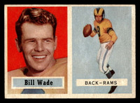 1957 Topps #34 Bill Wade Excellent+  ID: 436429