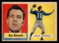 1957 Topps #47 Don Heinrich Excellent 