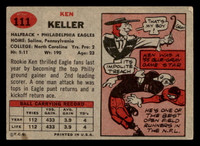 1957 Topps #111 Ken Keller DP Very Good RC Rookie 