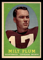 1958 Topps #5 Milt Plum Ex-Mint RC Rookie  ID: 436468